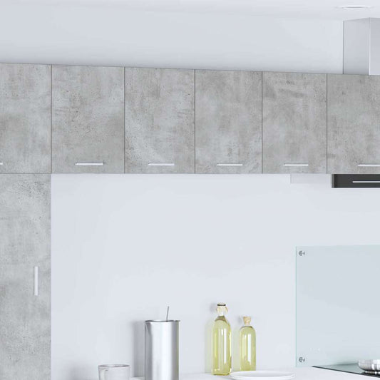 Függő szekrény 2 pcs Beton szürke és fehér 60 x 31 x 40 cm