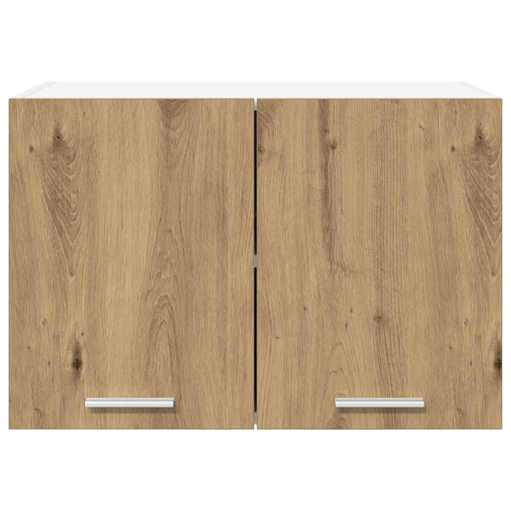 Függő szekrény 2 pcs Artisan tölgy és fehér 60 x 31 x 40 cm