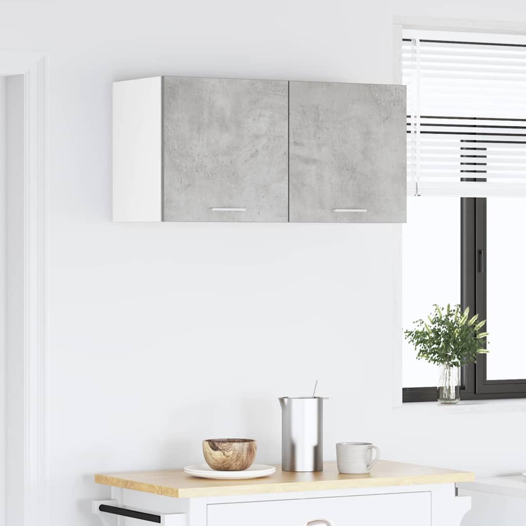 Függő szekrény Beton Szürke 80 x 31 x 40 cm Szerelt Fa
