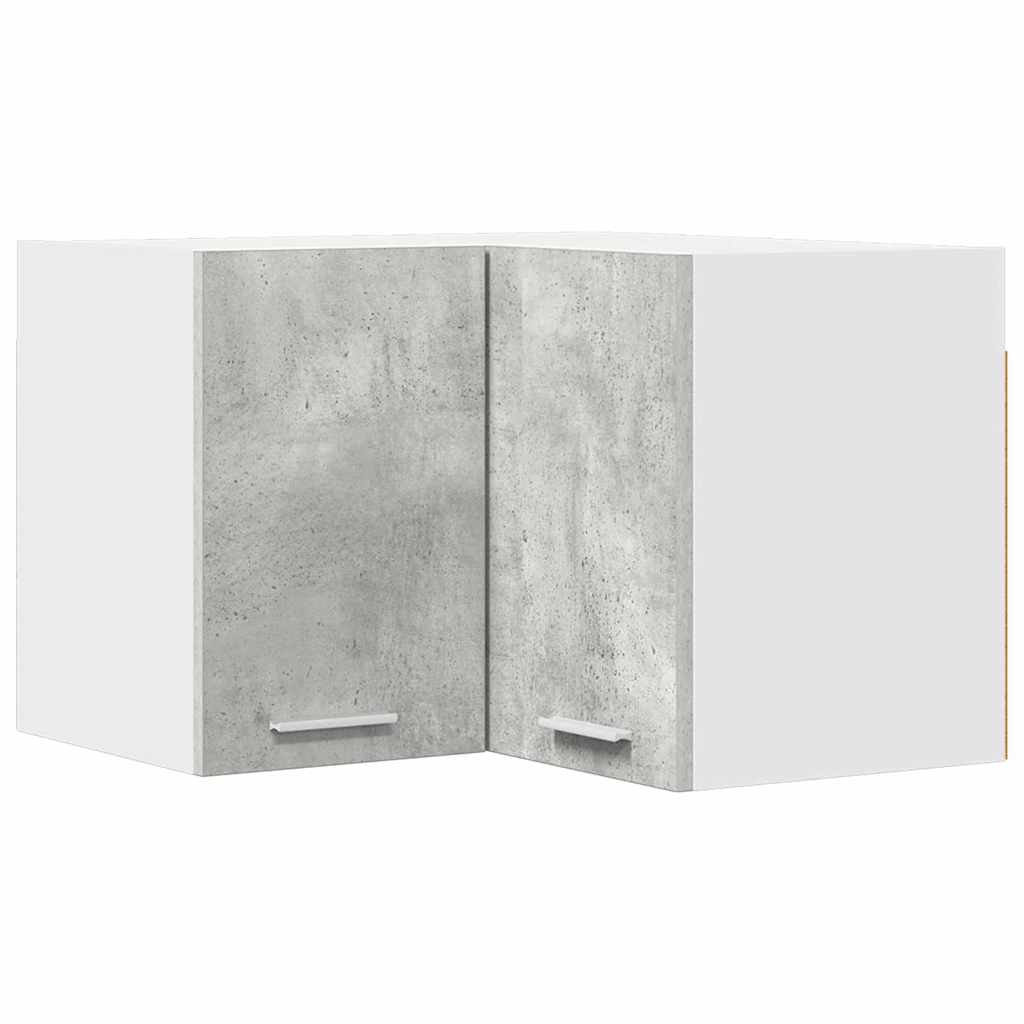Függő szekrény Beton szürke és fehér 57 x 57 x 40 cm Szerelt Fa