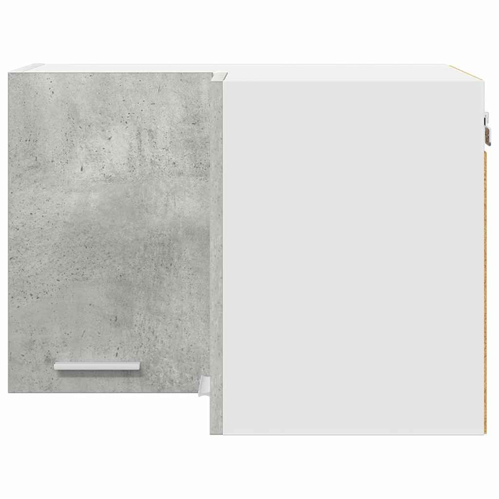 Függő szekrény Beton szürke és fehér 57 x 57 x 40 cm Szerelt Fa