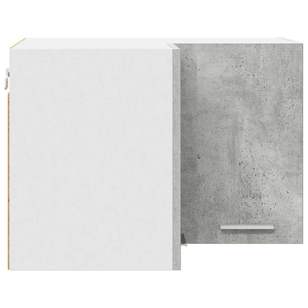 Függő szekrény Beton szürke és fehér 57 x 57 x 40 cm Szerelt Fa