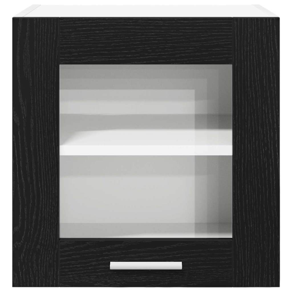 Függő szekrény 2 pcs Fekete tölgy 40 x 31 x 40 cm Faanyag