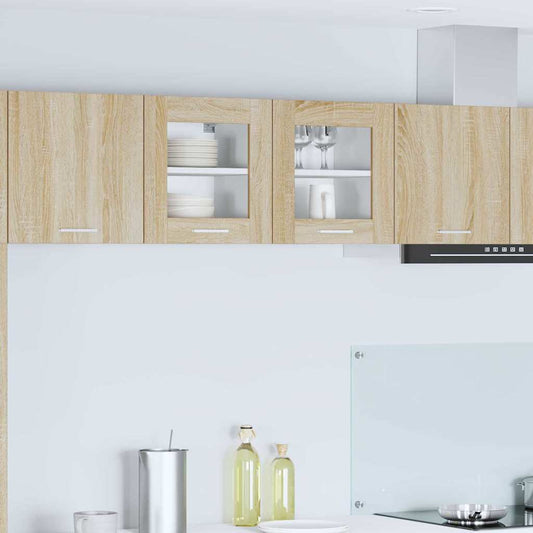 Függő szekrény 2 pcs Sonoma tölgy 40 x 31 x 40 cm Faanyag