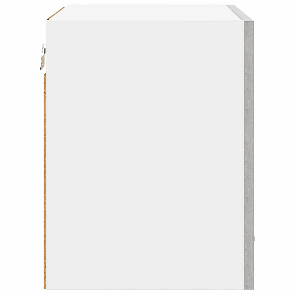 Függő szekrény 2 pcs Beton Szürke Szerelt Fa