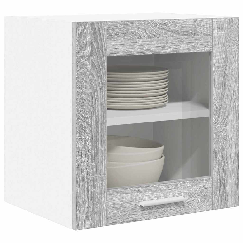 Függő szekrény 2 pcs Szürke Sonoma 40 x 31 x 40 cm Faanyag
