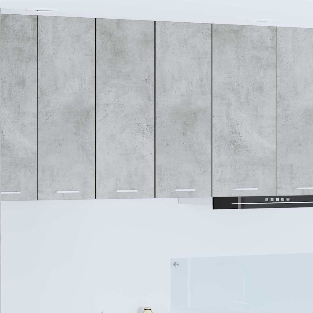 Függő szekrény Beton szürke és fehér 30 x 31 x 80 cm Szerelt Fa