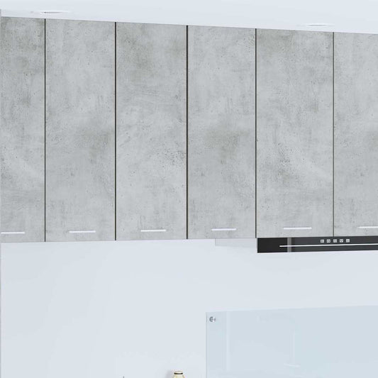 Függő szekrény Beton szürke és fehér 30 x 31 x 80 cm Szerelt Fa