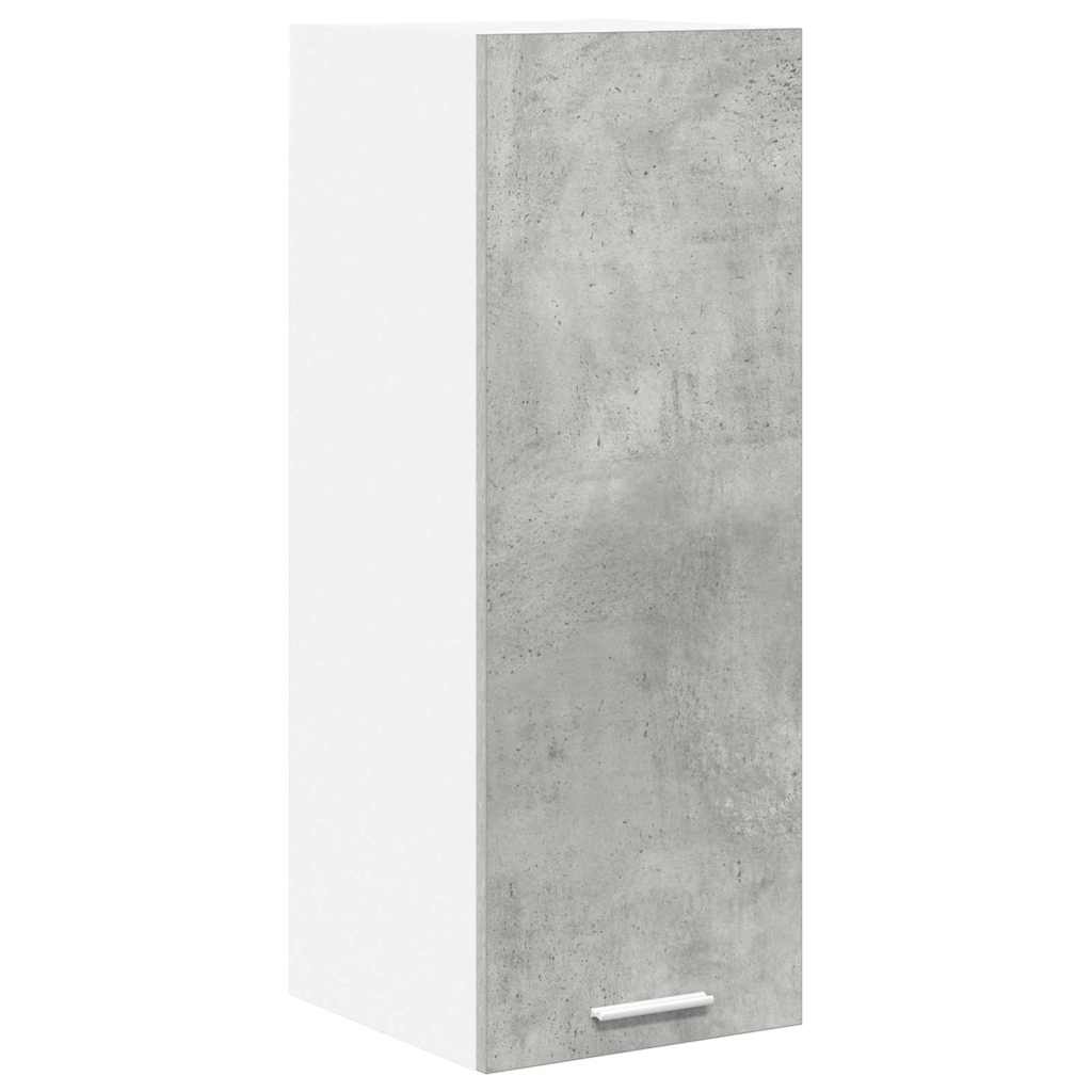 Függő szekrény Beton szürke és fehér 30 x 31 x 80 cm Szerelt Fa