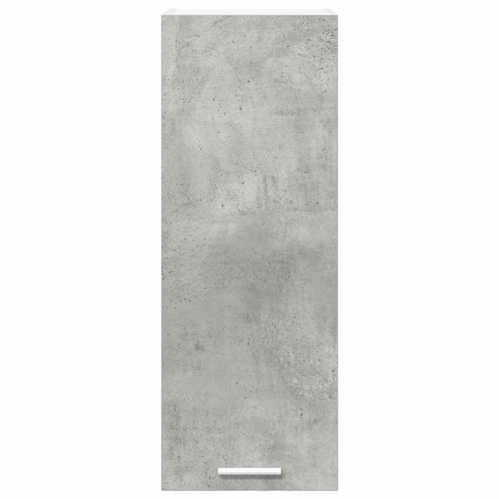Függő szekrény Beton szürke és fehér 30 x 31 x 80 cm Szerelt Fa
