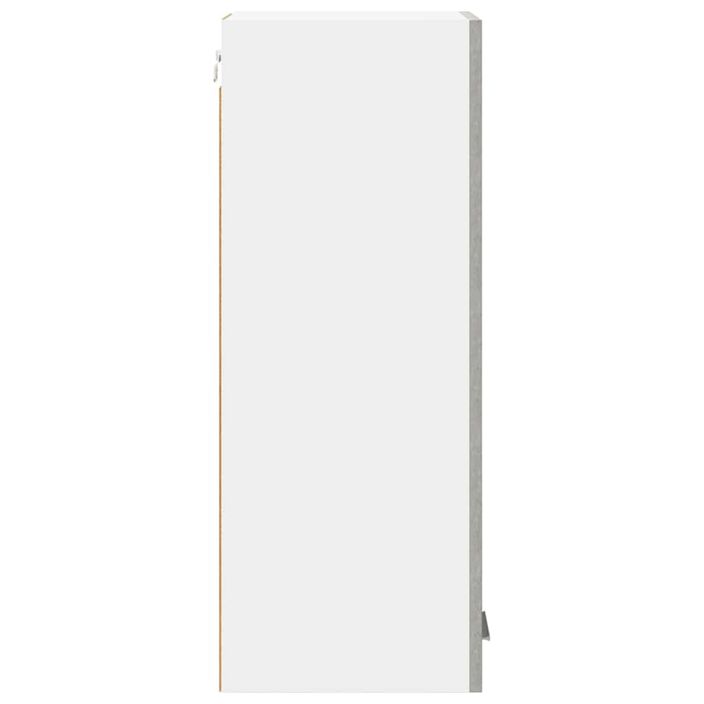 Függő szekrény Beton szürke és fehér 30 x 31 x 80 cm Szerelt Fa