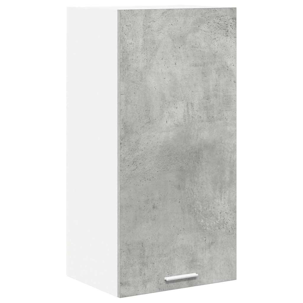 Függő szekrény Beton szürke és fehér 40 x 31 x 80 cm Szerelt Fa
