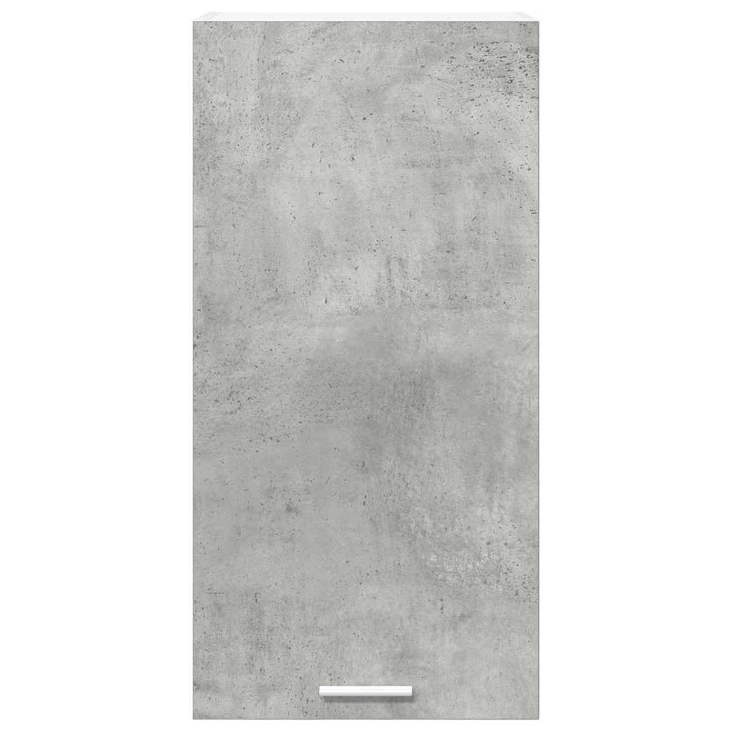 Függő szekrény Beton szürke és fehér 40 x 31 x 80 cm Szerelt Fa