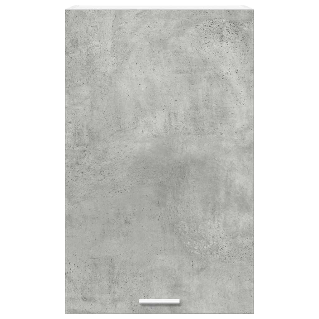 Függő szekrény Beton szürke és fehér 50 x 31 x 80 cm Szerelt Fa
