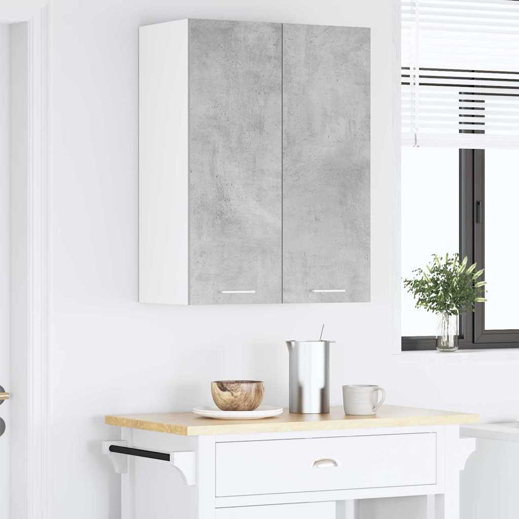 Függő szekrény Beton Szürke 60 x 31 x 80 cm Szerelt Fa