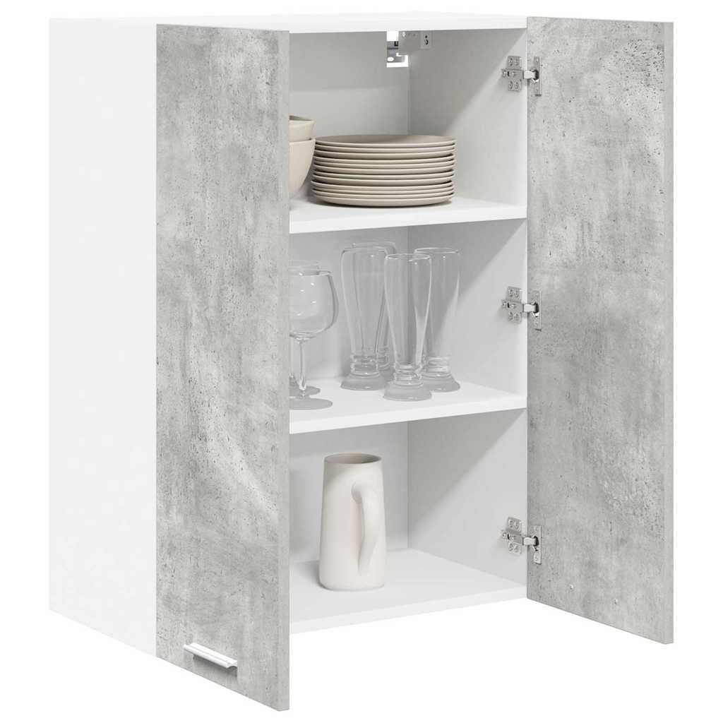 Függő szekrény Beton Szürke 60 x 31 x 80 cm Szerelt Fa
