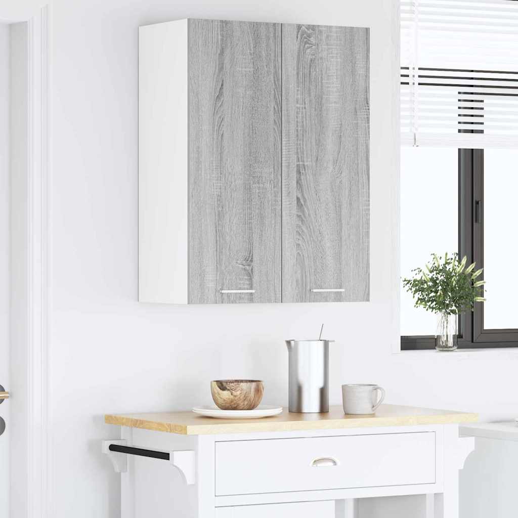 Függő szekrény Szürke Sonoma 60 x 31 x 80 cm Szerelt Fa