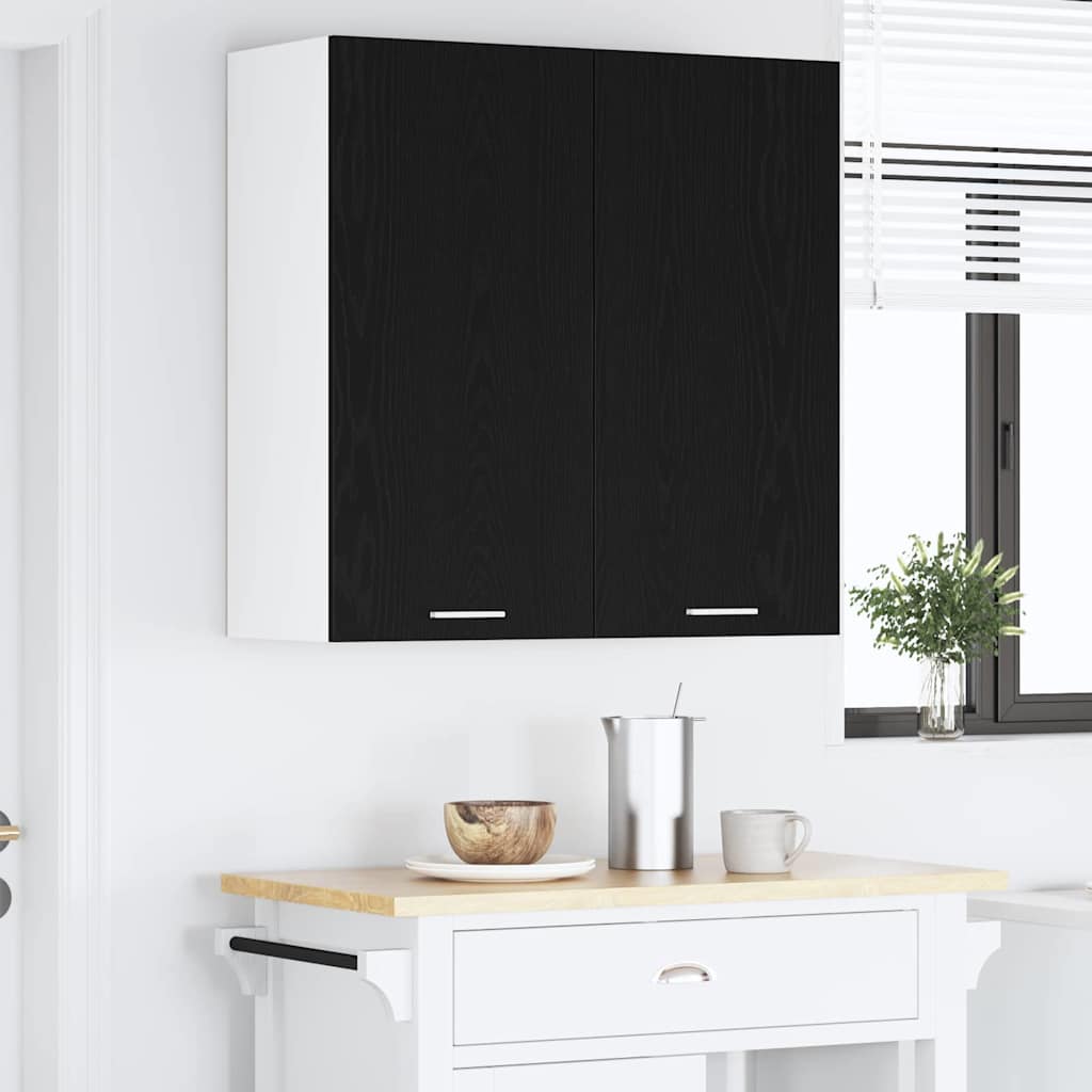 Függő szekrény Fekete tölgy 80 x 31 x 80 cm Szerelt Fa