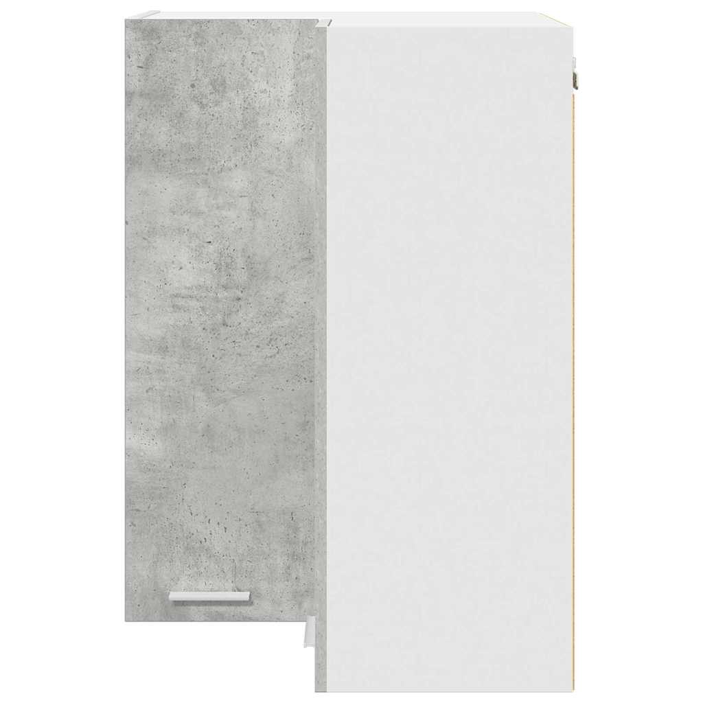 Függő szekrény Beton szürke és fehér 57 x 57 x 80 cm Szerelt Fa