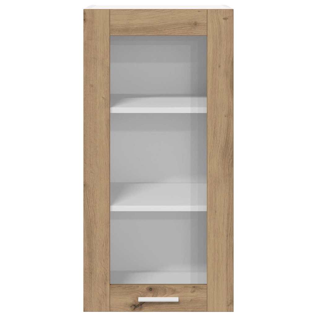 Függő szekrény 2 pcs Artisan tölgy Szerelt Fa