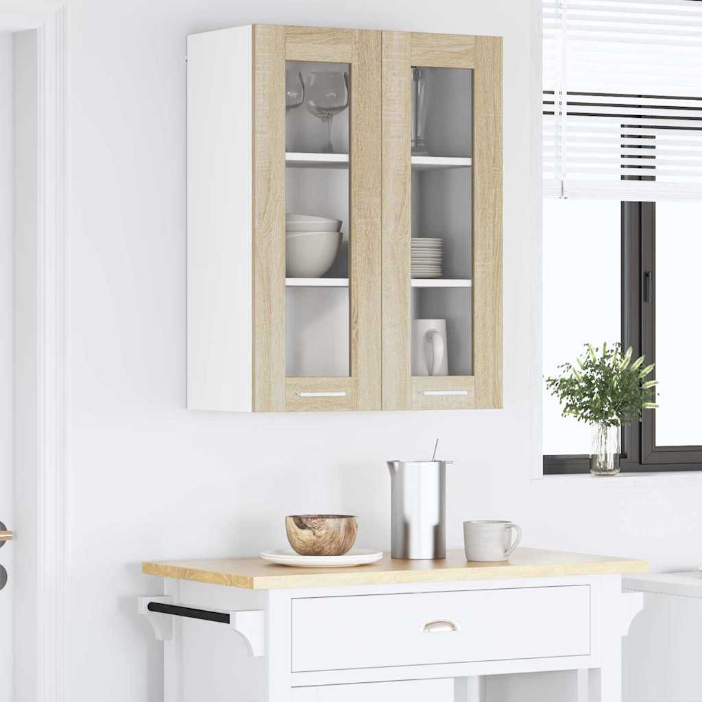 Függő szekrény Sonoma tölgy 60 x 31 x 80 cm Szerelt Fa