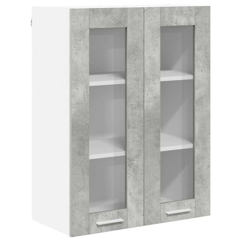 Függő szekrény Beton Szürke 60 x 31 x 80 cm Szerelt Fa