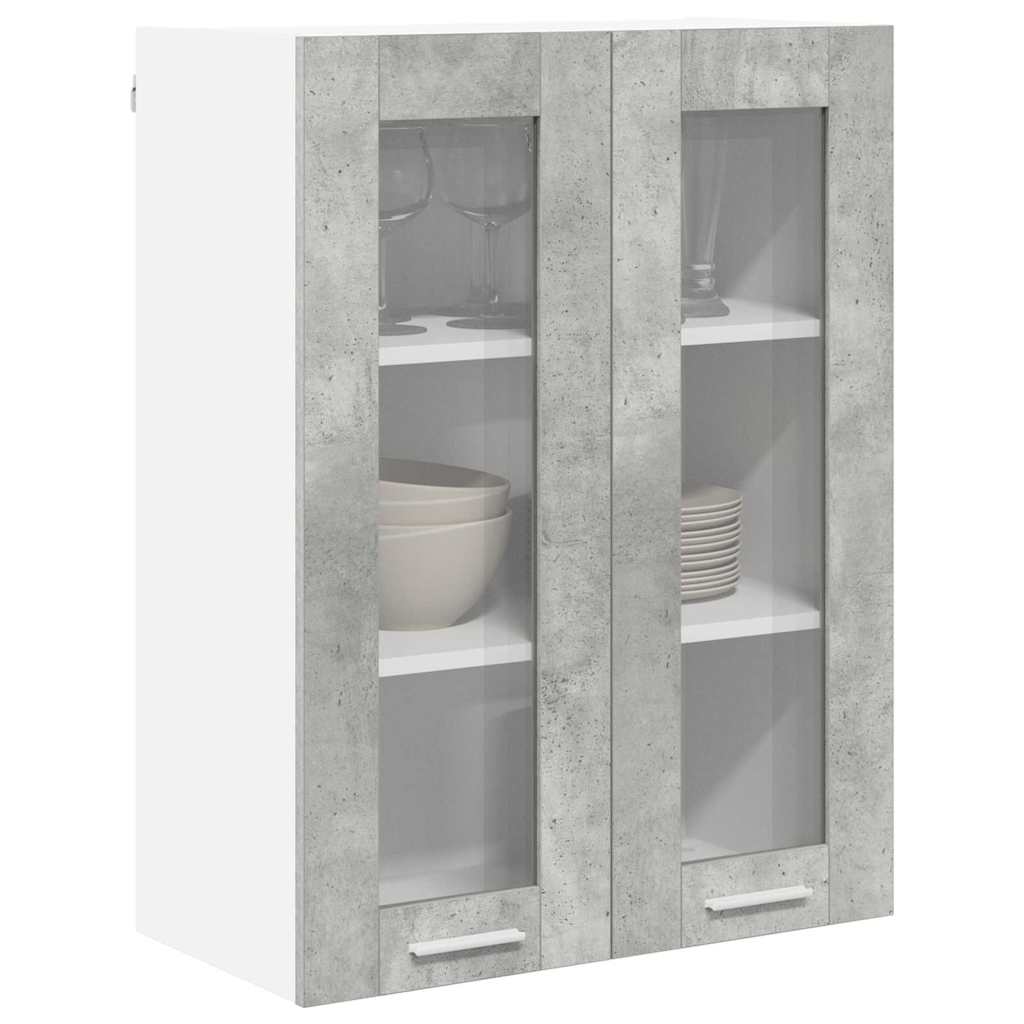 Függő szekrény Beton Szürke 60 x 31 x 80 cm Szerelt Fa