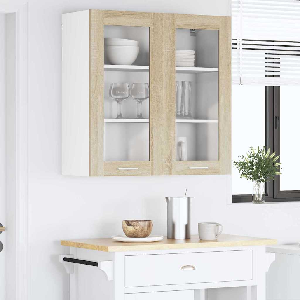 Függő szekrény Sonoma tölgy 80 x 31 x 80 cm Szerelt Fa