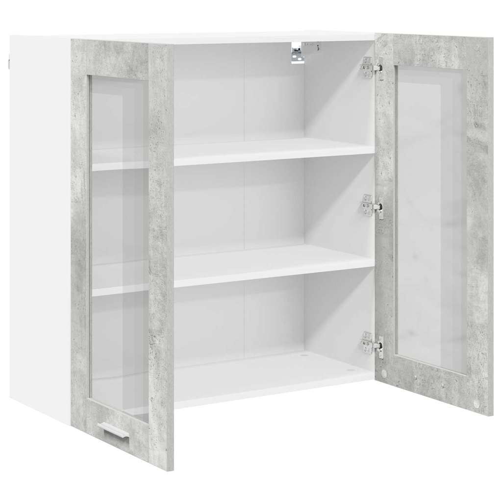 Függő szekrény Beton Szürke 80 x 31 x 80 cm Szerelt Fa