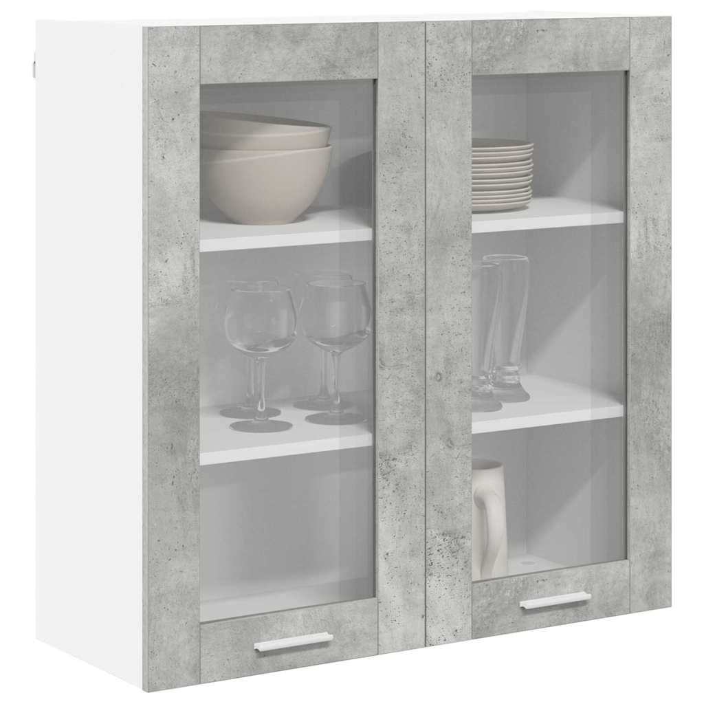 Függő szekrény Beton Szürke 80 x 31 x 80 cm Szerelt Fa