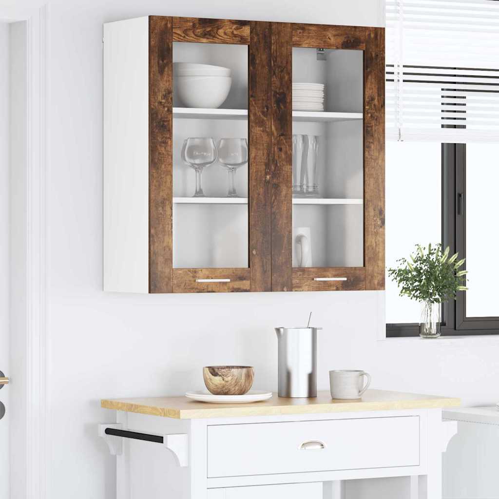 Függő szekrény Füstölt tölgy 80 x 31 x 80 cm Szerelt Fa