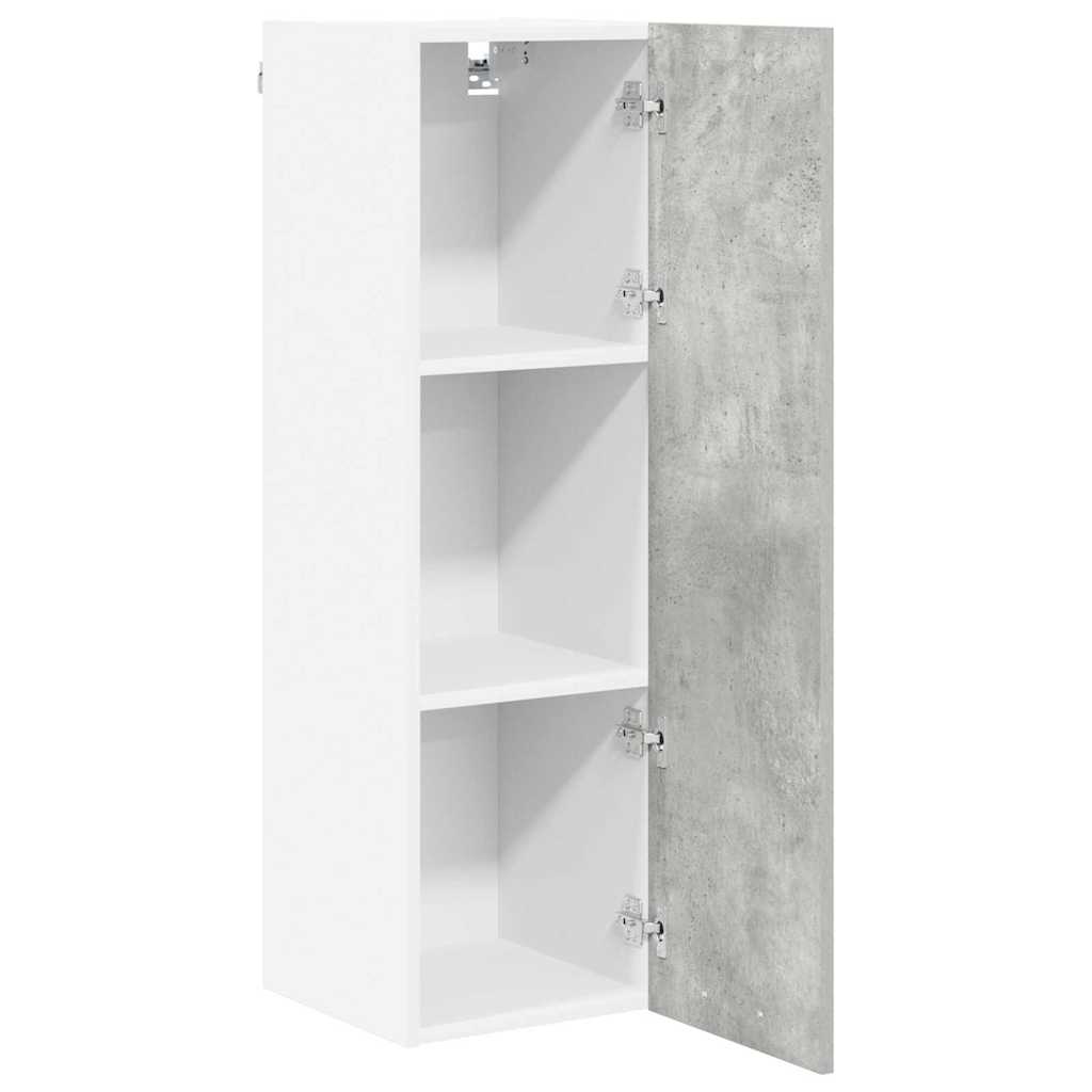 Függő szekrény Beton Szürke 30 x 31 x 100 cm Szerelt Fa
