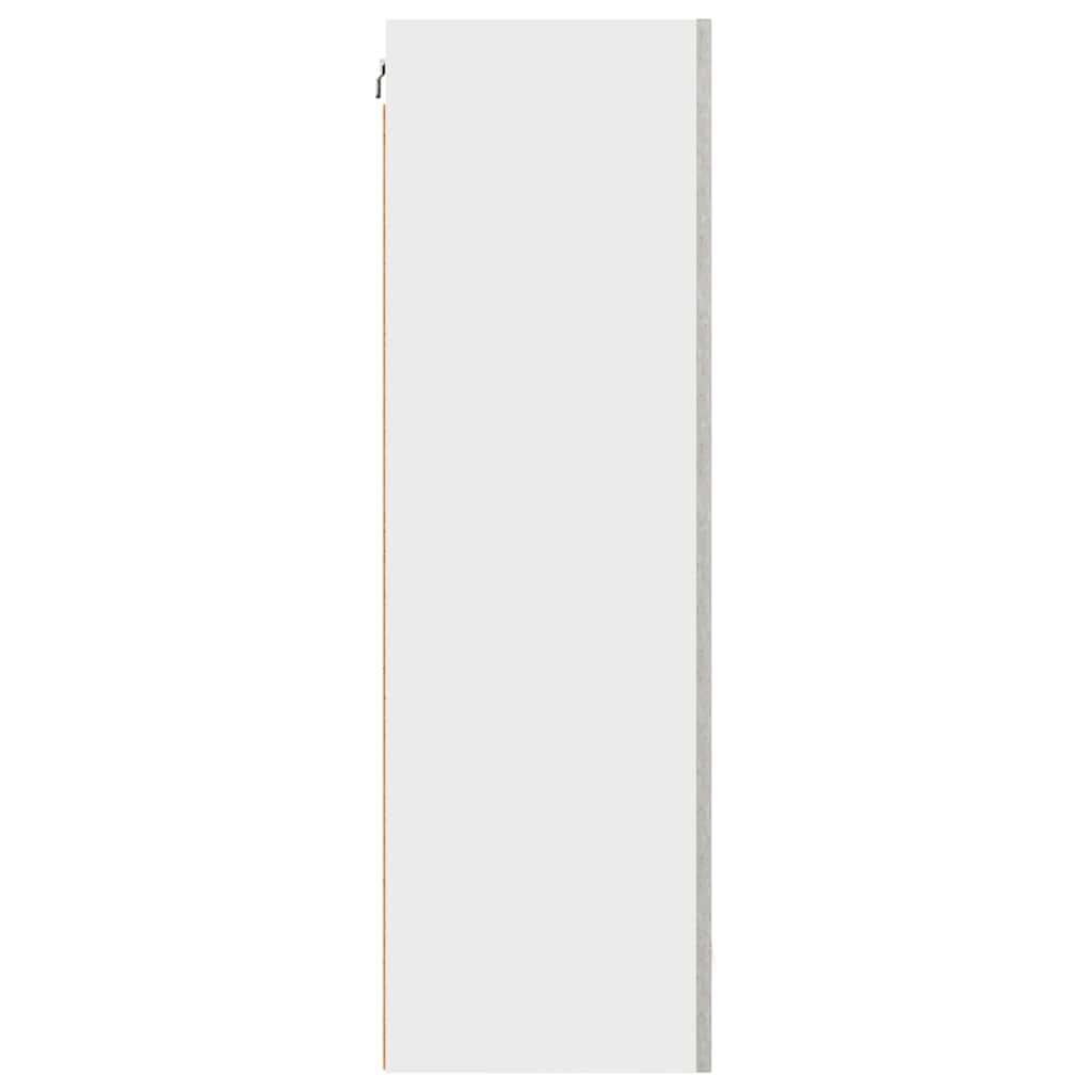 Függő szekrény Beton szürke és fehér 50 x 31 x 100 cm
