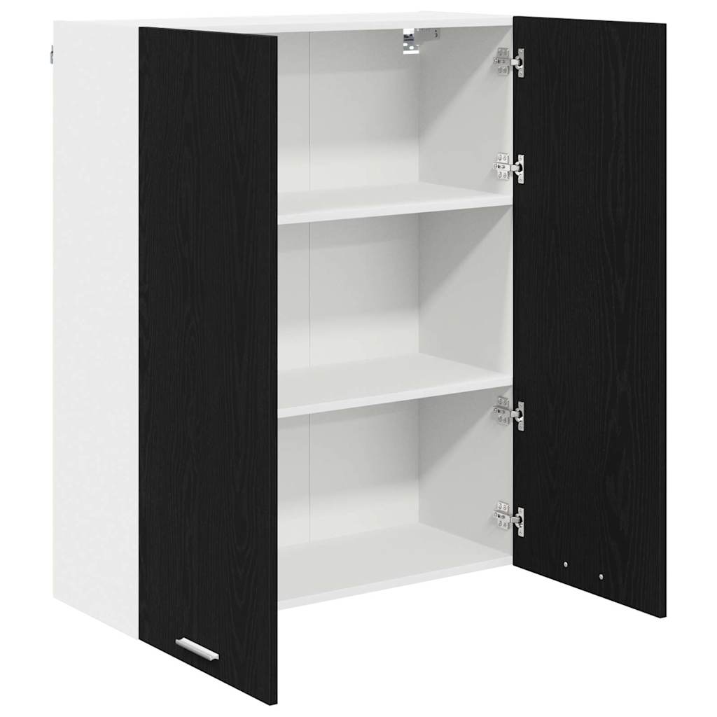 Függő szekrény Fekete tölgy 80 x 31 x 100 cm Szerelt Fa