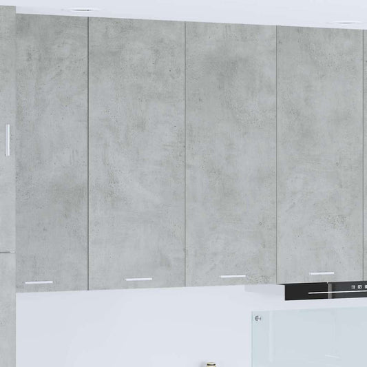 Függő szekrény tárolóval Beton Szürke 80 x 31 x 100 cm Faanyag