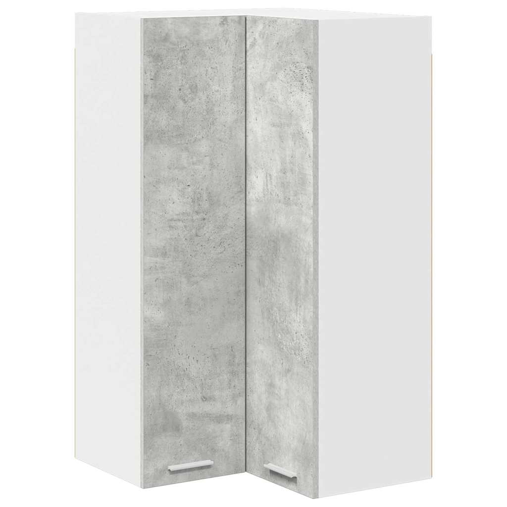 Függő szekrény Beton szürke és fehér 57 x 57 x 100 cm