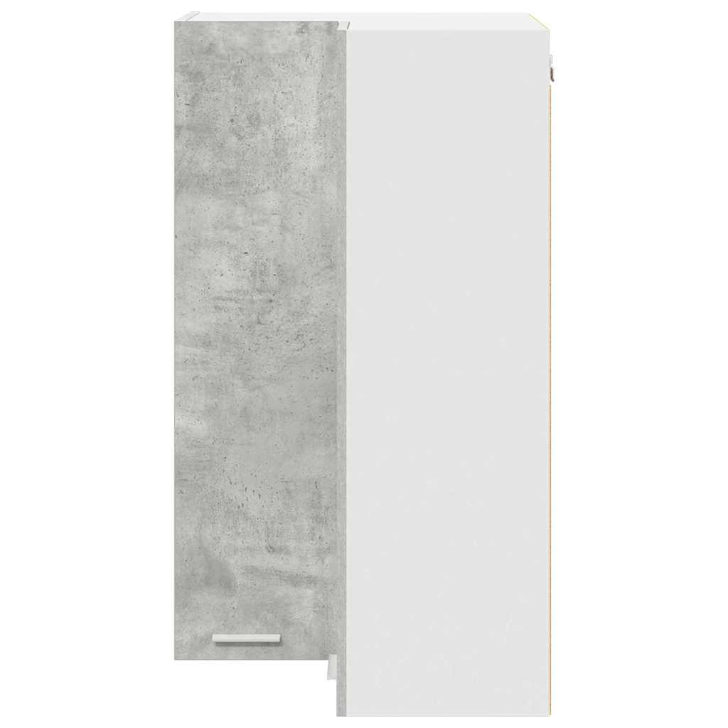 Függő szekrény Beton szürke és fehér 57 x 57 x 100 cm