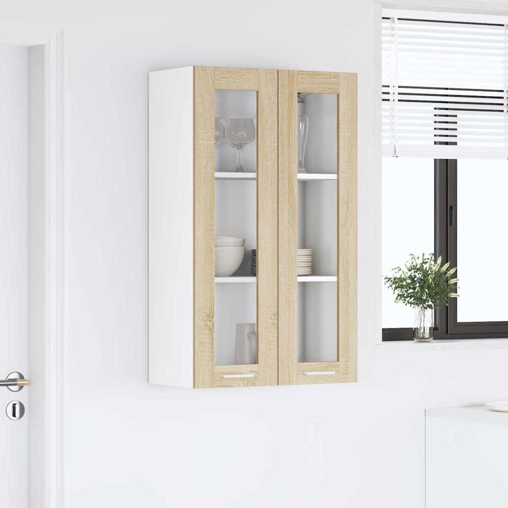 Függő szekrény Sonoma tölgy 60 x 31 x 100 cm Szerelt Fa