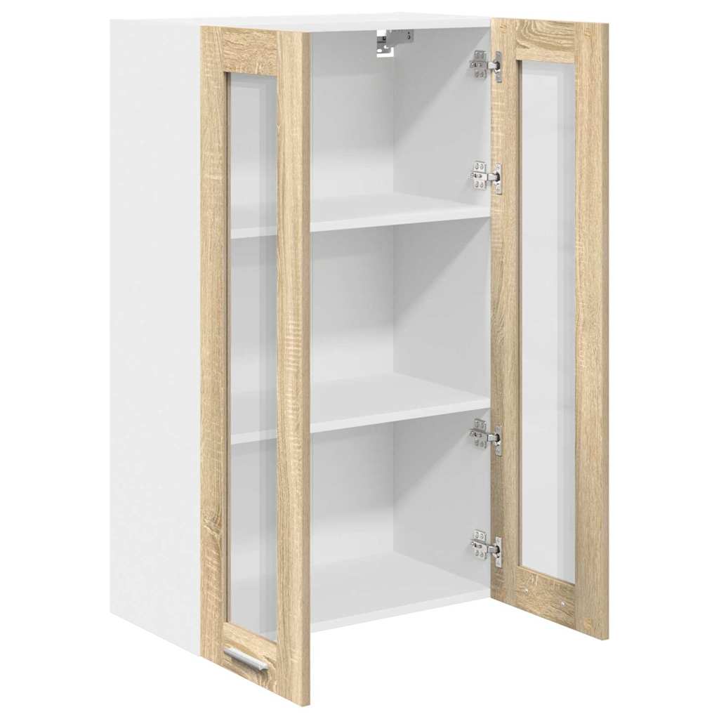 Függő szekrény Sonoma tölgy 60 x 31 x 100 cm Szerelt Fa