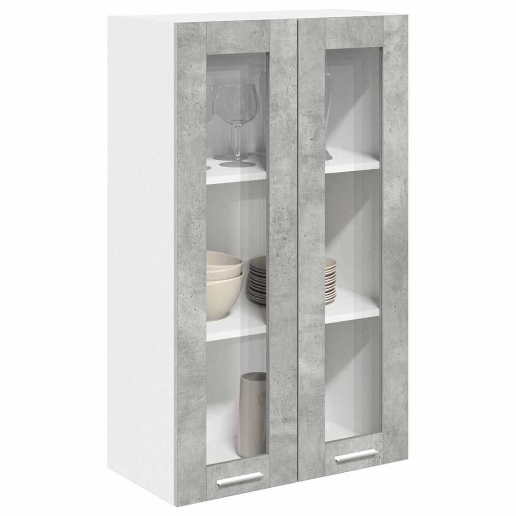 Függő szekrény Beton Szürke 60 x 31 x 100 cm Szerelt Fa