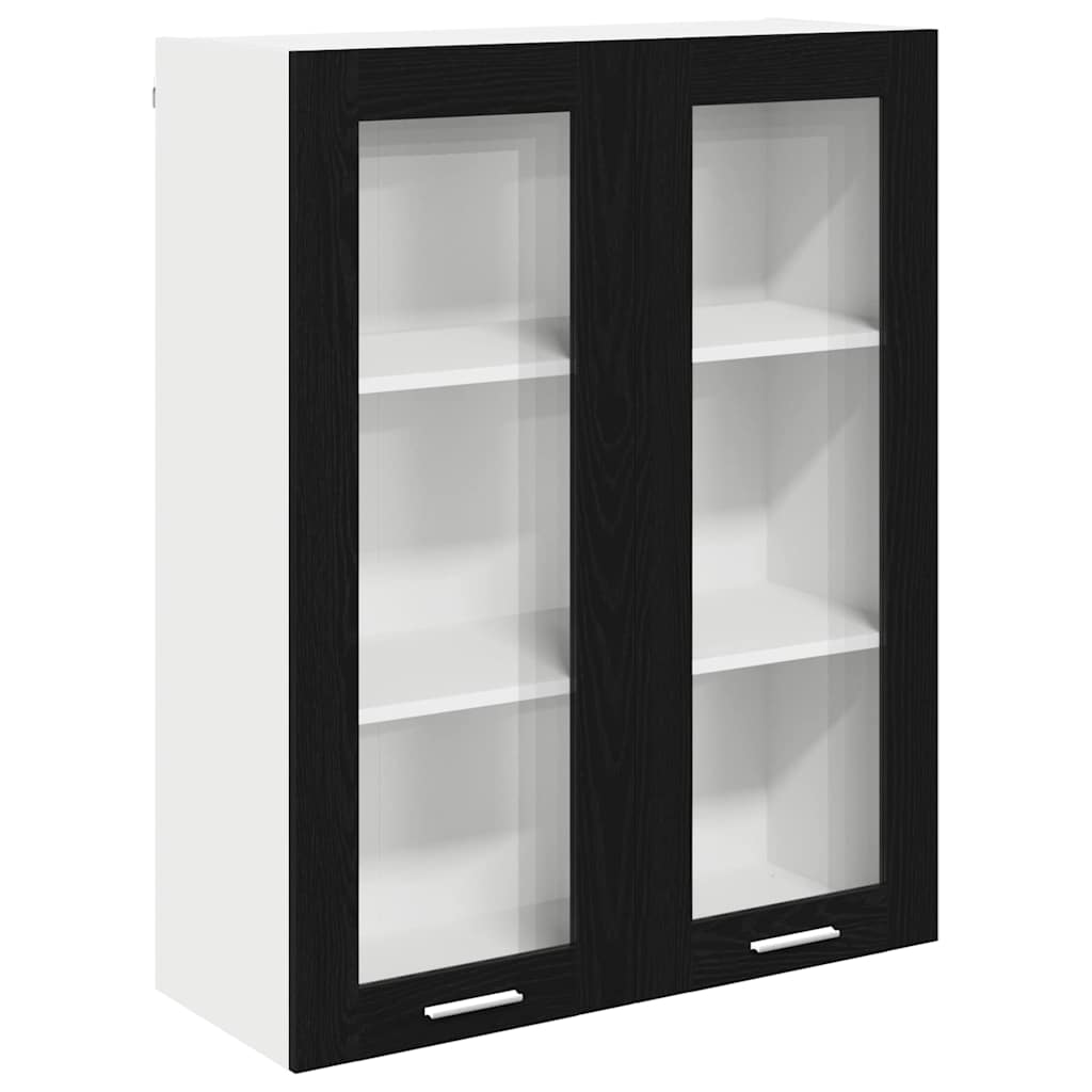 Függő szekrény Fekete tölgy 80 x 31 x 100 cm Szerelt Fa