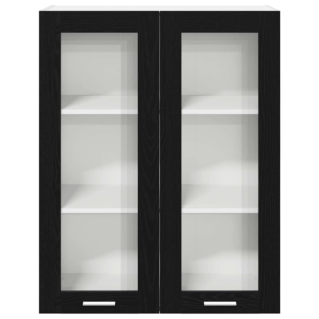 Függő szekrény Fekete tölgy 80 x 31 x 100 cm Szerelt Fa