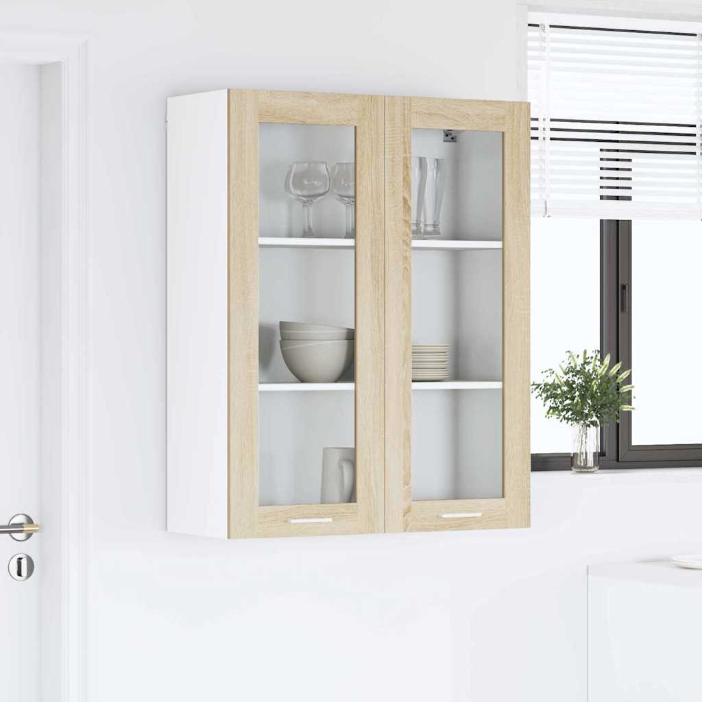 Függő szekrény Sonoma tölgy 80 x 31 x 100 cm Szerelt Fa