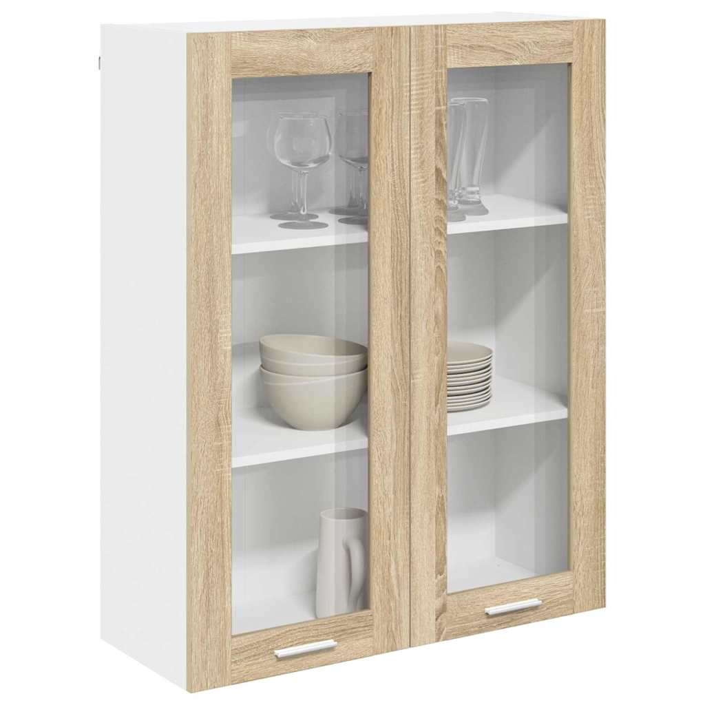Függő szekrény Sonoma tölgy 80 x 31 x 100 cm Szerelt Fa