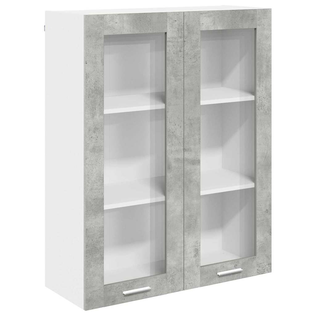Függő szekrény Beton Szürke 80 x 31 x 100 cm Szerelt Fa