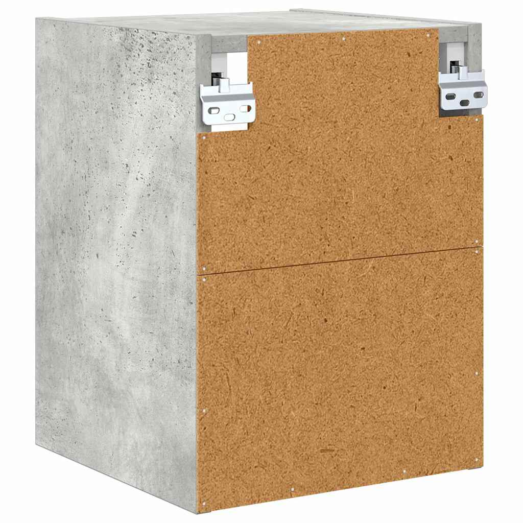 Függő szekrény Beton Szürke 30 x 29,5 x 40 cm Szerelt Fa