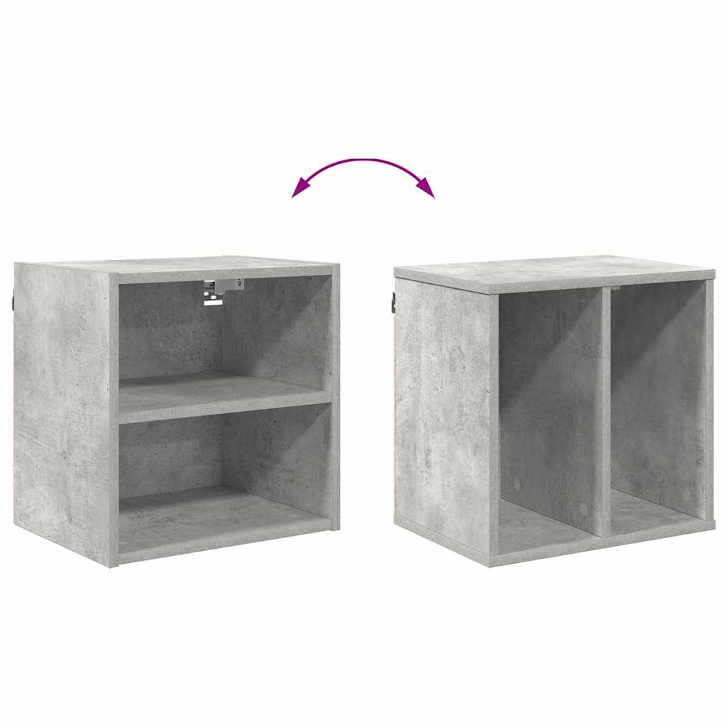 Függő szekrény Beton Szürke 40 x 29,5 x 40 cm Szerelt Fa