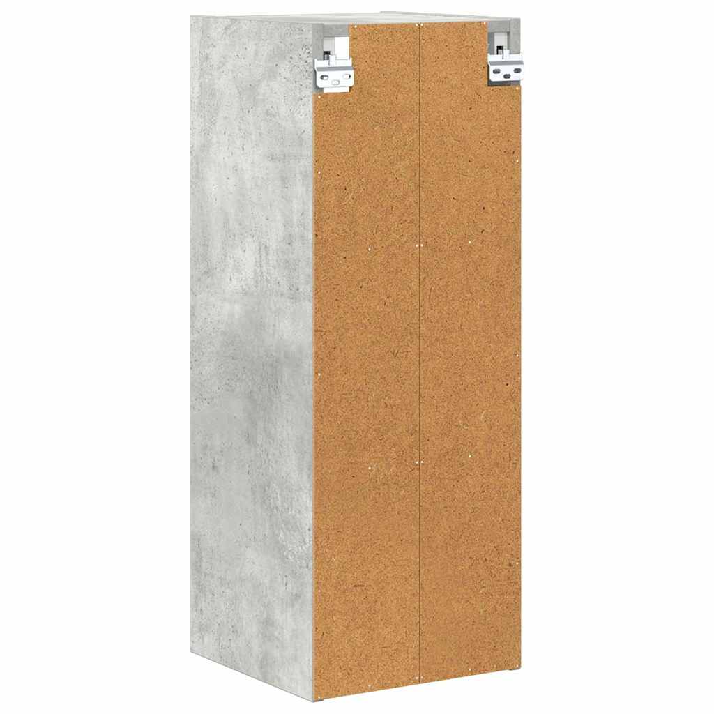 Függő szekrény Beton Szürke 30 x 29,5 x 80 cm Szerelt Fa