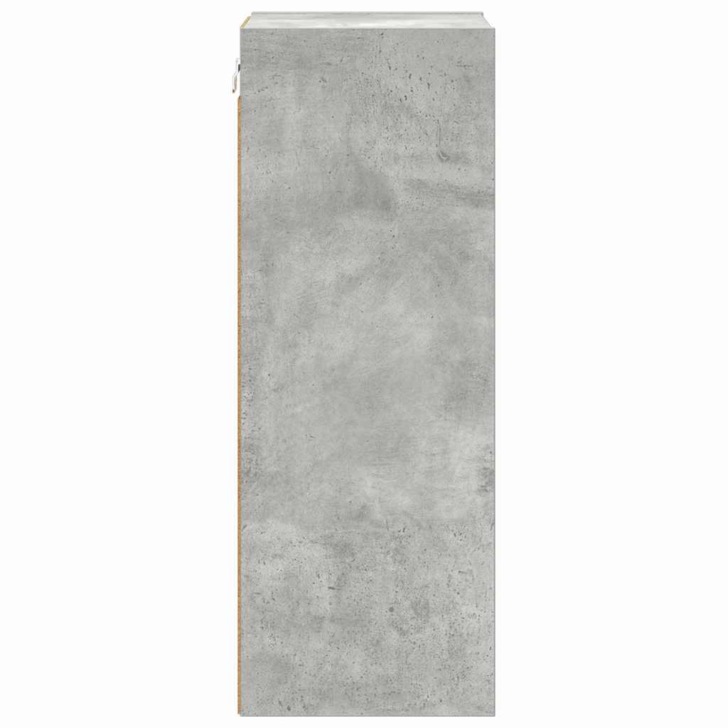 Függő szekrény Beton Szürke 30 x 29,5 x 80 cm Szerelt Fa