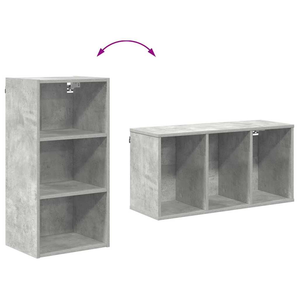 Függő szekrény Beton Szürke 40 x 29,5 x 80 cm Szerelt Fa